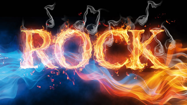 Fotomurales de vinilos rock and roll